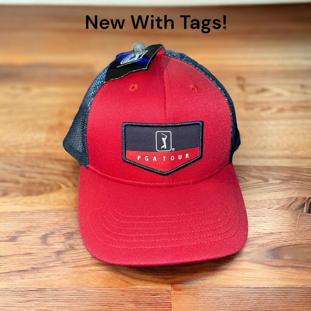Men’s PGA Tour Golf Trucker Style SnapBack Hat - New With Tags